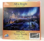 All Is Bright 1000 Piece Sunsout Jigsaw Puzzle By James Meger New. Fixed Price $17.54.