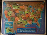 Vintage 1968 Golden Picture Map Puzzle United States Complete 14.5 X 11. Fixed Price $16.00.