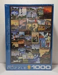 Lighthouses Vintage Posters 1000-PIECE Puzzle By Eurographics Factory Sealed. Fixed Price $15.29.
