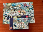 Complete 1000 Piece Jan Van Haasteren * Deep Sea Fun Jigsaw Puzzle Jumbo. Fixed Price $32.00.