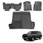 Complete Floor Mat & Cargo Liner Set For Toyota 4RUNNER 13-24 Black Tpe 5-SEATS. Fixed Price $81.85.