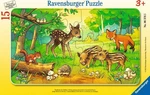 Animals Babies Of The Forest 15 Piece Tray Jigsaw Puzzle Ravensburger New. Fixed Price $14.99.