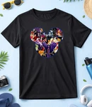 Mickey Mouse Disney Silhouette, Short Sleeve W/b Men/women Shirt K1060. Fixed Price $17.46.