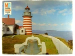 West Quoddy Head Maine Lighthouse Jigsaw Puzzle 1500 Pieces Milton Bradley 1978. Fixed Price $20.97.