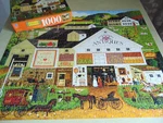 Vtg Mb Charles Wysocki Peppercricket Farms 1000 Piece Puzzle Complete. Fixed Price $12.99.