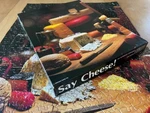 Vintage Springbok 500 Piece Food Puzzle Say Cheese! PZL4107 (1979) Assembled!!!. Fixed Price $7.99.