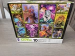 New Sealed 10 Glow-in-the-dark Jigsaw Puzzles, 2011 Ceaco Factory. Fixed Price $31.02.