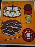 Playskool Favorite Dessert 4-PIECE Wood Puzzle 180-15 Home Preschool Vintage. Fixed Price $7.99.