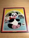 Vintage Teach-a-tot Panda Magnetic Puzzle Playskool 11 Pc Inlaid Plastic Toy. Fixed Price $50.00.