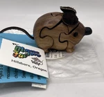 3D Puzzle Mouse Wooden Pieces Black Walnut 2011. Fixed Price $15.59.