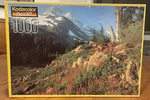 Vintage Mt Jefferson 1000 Piece Kodak Kodacolor Puzzle Rose Art Brand Sealed. Fixed Price $12.50.