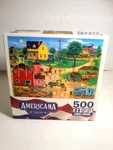Master Pieces 500 Large Ez Grip Puzzle Americana After The Chores Nos New. Fixed Price $14.99.
