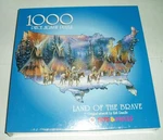 Kirk Randle Bits Pieces Jigsaw Puzzle Land Of The Brave Nib. Fixed Price $18.99.