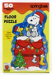 Snoopy Floor Puzzle New 2.5' Tall Unused Springbok Hallmark Sealed Bag 50 Kids. Fixed Price $29.95.