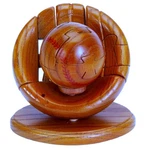 Chh 6140 4.5 Inch Wooden Baseball And Glove 3D Puzzle, Dark Finish,jigsaw. Fixed Price $28.01.