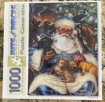 Bits And Pieces Jigsaw Puzzle; Santa Nap By Liz Goodrick-dillon; 1000 Pcs. Fixed Price $11.95.