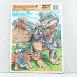 Dino Riders Frame Tray Puzzle 1988 Tyco Golden Books T-rex Triceratops. Fixed Price $42.39.