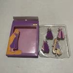 Disney Tangled Interchangeable Magnetic Paper Doll Dress Enamel Pin Set Rapunzel. Fixed Price $17.99.