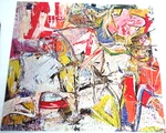 "gotham News" By "willem De Kooning" Springbok Jigsaw Puzzle W/box Vtg '66. Fixed Price $179.95.