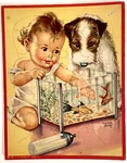 Vintage 1940'S Charlotte Becker Puzzle Adorables Jigsaw No. 75, Walzer Co.. Fixed Price $25.00.