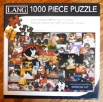 New/sealed Lang 1000 Pc Jigsaw Puzzle "american Cat" With Art Guide Sz 14.5X10. Fixed Price $12.99.