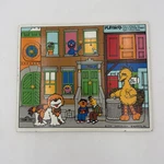 Playskool Vtg Here's Sesame Street Wood Tray Puzzle 6 Piece Nostalgia Toddler. Fixed Price $16.00.