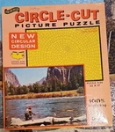 Vintage Fairchild Circle-cut Picture Puzzle Fly Fishing River 650 Pcs. Series. Fixed Price $14.99.