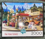 2000 Piece Puzzle "pine Road Service" 38.5" X 26.5" - Buffalo Games Euc. Fixed Price $15.98.