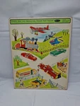 Vintage Rare 1966 Things That Go Preschool Frame Tray Puzzle Whitman No. 4532. Fixed Price $10.00.