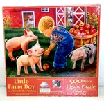 Sunsout Little Farm Boy 500PC Jigsaw Puzzle 2017 New Sealed #35875 Eco-friendly. Fixed Price $14.99.