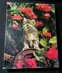 Vintage Springbok The Way Of Cat Puzzle 500 Pc Red Roses PZL4062 Complete. Fixed Price $12.99.