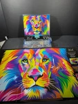 Buffalo Games Vivid Collection "the King" Lion 300 Piece Puzzle With Poster. Fixed Price $18.99.