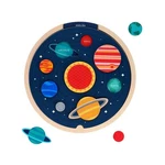 Multi-language Solar System Wooden Tray Puzzle By Petit Collage Book & Merchandi. Fixed Price $29.07.