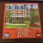 Welcome Home Thelma Winter 1000 Piece Jigsaw Mega Puzzles Complete. Fixed Price $12.99.