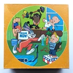Golden Looney Tunes Round Puzzle Olympics Training 125 Pieces Vintage 4426A-32. Fixed Price $15.00.