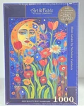 Art & Fable Moon Garden Nicholas Vardaxis 1000 Pc Jigsaw Puzzle Floral. Fixed Price $36.99.