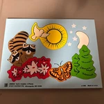 Vintage 1988 Wood Puzzle God Creation Judy Instructo Religious J068023. Fixed Price $15.99.