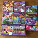 Puzzlebug Deluxe Cra-z-art Lpl 350 Piece Jigsaw Puzzles Lot Of 8. Fixed Price $24.95.