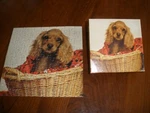 Hallmark Springbok Mini Puzzle Dog Cocker Spaniel 70S Sweet Innocence Complete. Fixed Price $13.49.