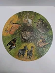 Springbok African Animals 500 Pc Puzzle Complete Good Condition Circular 1966. Fixed Price $109.00.