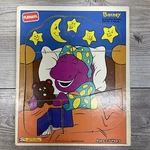 Vintage Barney Wooden Puzzle 328-09 Playskool 7 Pieces 1993 Beddy Bye. Fixed Price $13.00.