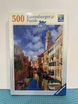 Ravensburger 500 Piece Jigsaw Puzzle In Venice Italy Canal Water- Sealed. Fixed Price $20.00.