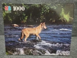 Vintage 1994 Milton Bradley 1000 Piece Puzzle Timber Wolf. Fixed Price $25.00.