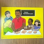 Judy/instructo Today: Fun With Clay Wooden Preschool Puzzle Board 14PC 1990. Fixed Price $16.95.