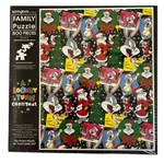 Springbok Graduated Large To Small 500 Piece Puzzle Looney Tunes Christmas Nos. Fixed Price $19.99.