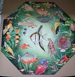 1967 Springbok Tropical Fish Puzzle - Okta (octagon) Piece Missing. Fixed Price $29.95.