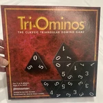 Vintage Tri-ominos The Classic Triangular Domino Game Pressman 1997, 2-6 Players. Fixed Price $7.00.