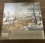 Sealed Springbok 1500 Piece Jigsaw Puzzle Winter Landscape Pieter Bruegel 2002. Fixed Price $18.99.