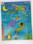 Vintage 1969 Peter Pan Walt Disney Whitman Frame Tray Puzzle # 4522 14X11. Fixed Price $19.99.