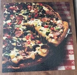 Vtg Mmmmm! Springbok 500+ Pc Jigsaw Puzzle 20X20" Complete Supreme Pizza Insert. Fixed Price $16.49.